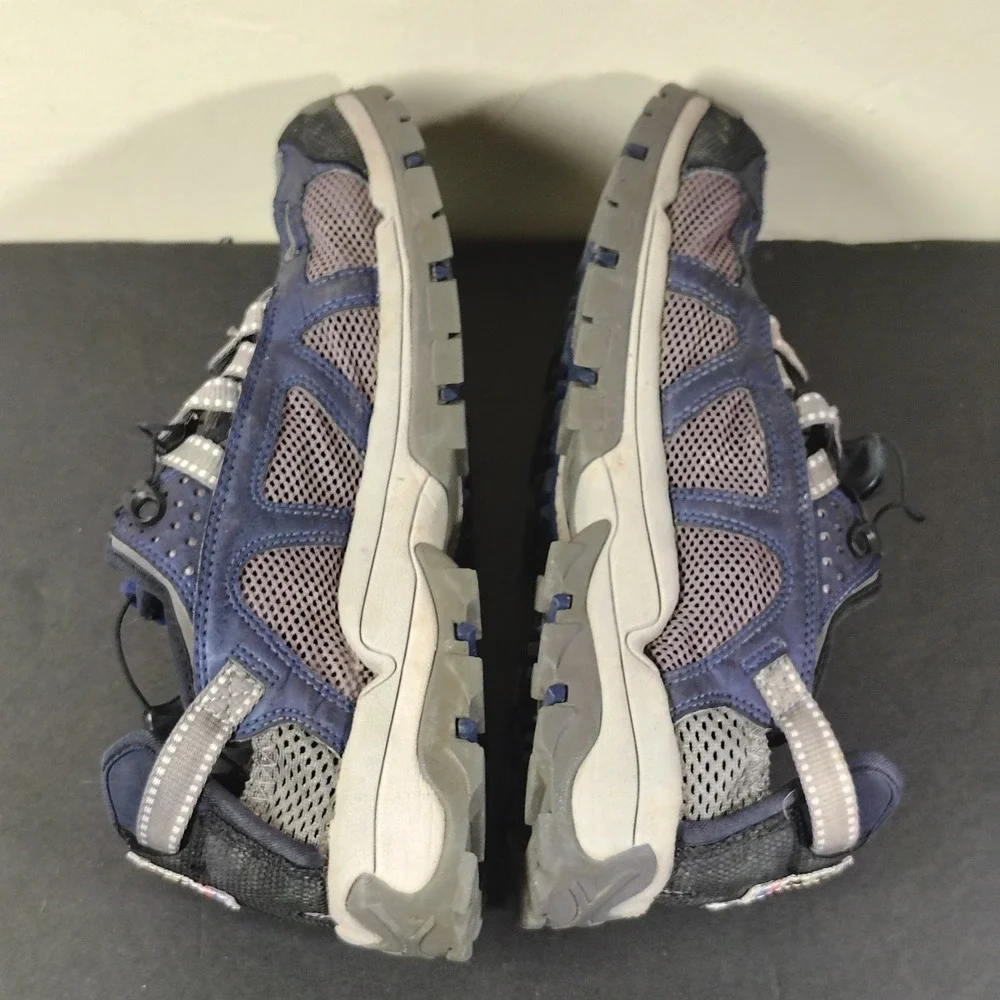 Salomon Sandals Men 11 Blue Mesh Techamphibian Trail Hiking Shoes 872893